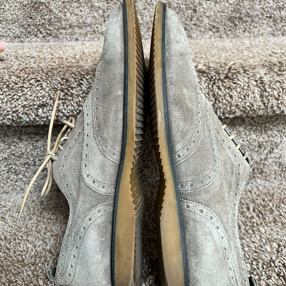Burberry Men’s  Beige  Suede Oxford Brogues. main image 6